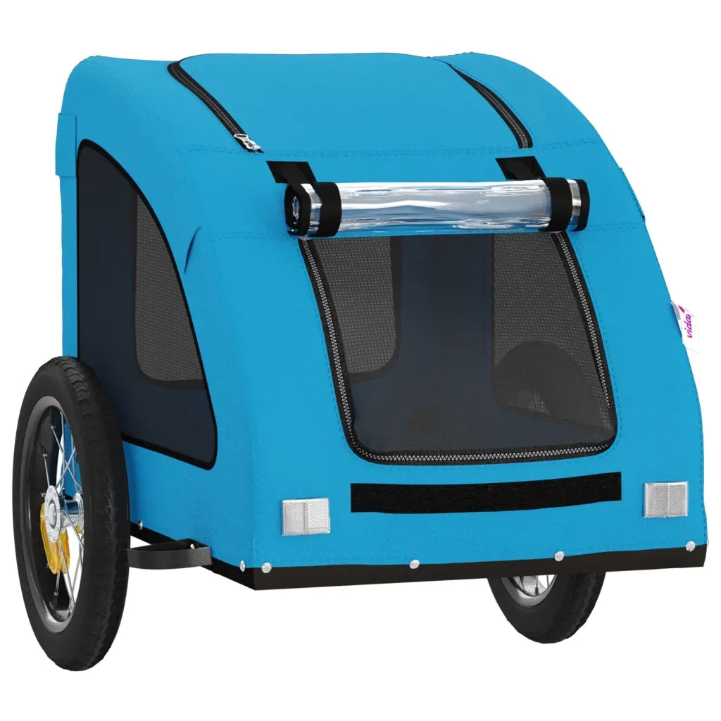 Rimorchio da Bici per Animali Blu Oxford e Ferro CFW3465699