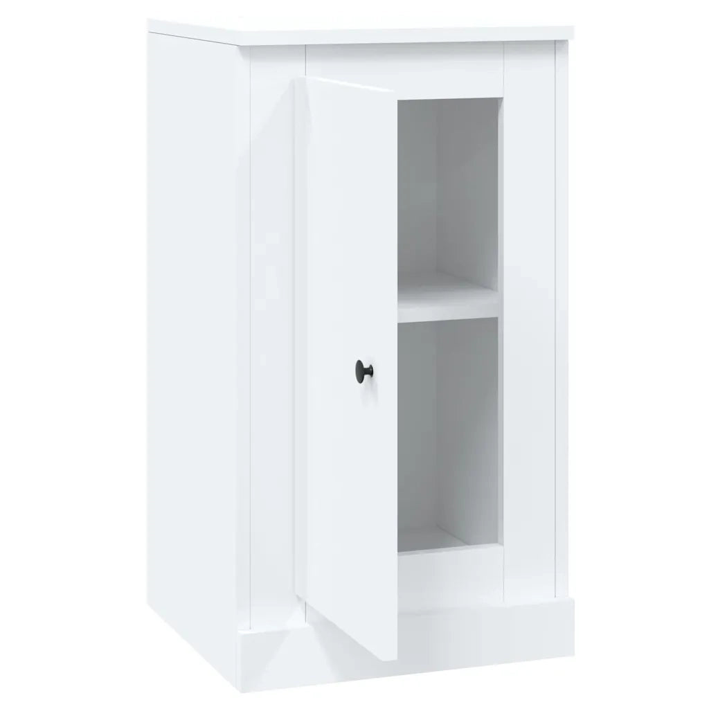 Credenza-Buffet-Armadio da cucina Bianca 37,5x35,5x67,5 cm in Legno Multistrato