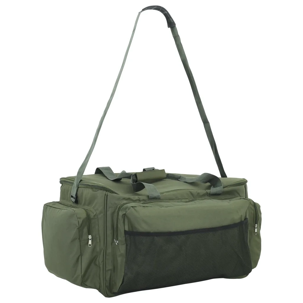 Borsa da Pesca Impermeabile Verde Scuro in Tessuto Oxford CFW3833427