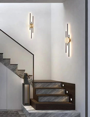 Lampada Da Parete Led App1437-w Black Gold