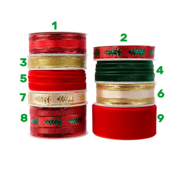 NASTRO NATALIZIO 9ASS ORO 4MT