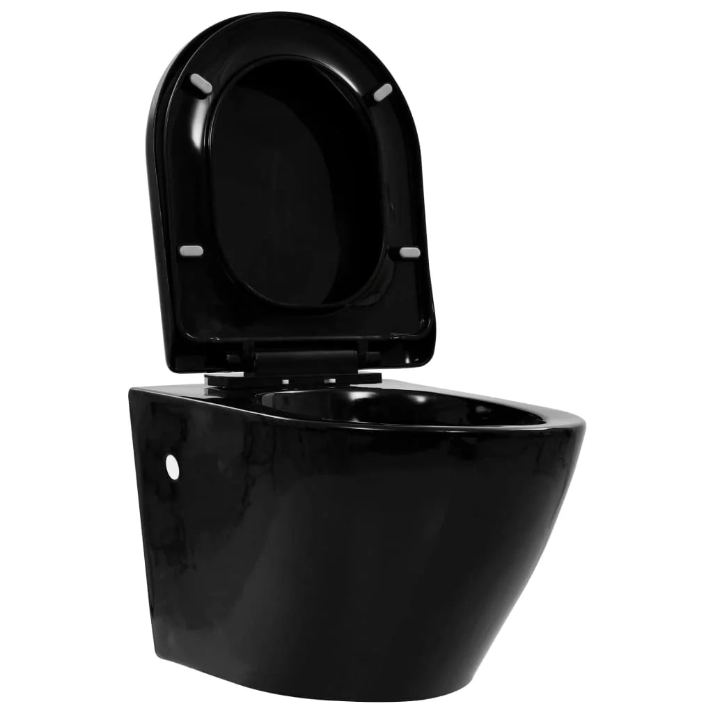 Kit completo per WC sospeso con cassetta di scarico in ceramica nera nascosta 02_0003582