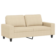 Divano | Divano da soggiorno | Sofa a 2 Posti Crema 140 cm in Tessuto