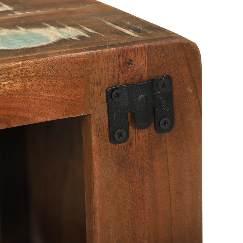 Armadio media Legno riciclato multicolore Legno massello di recupero