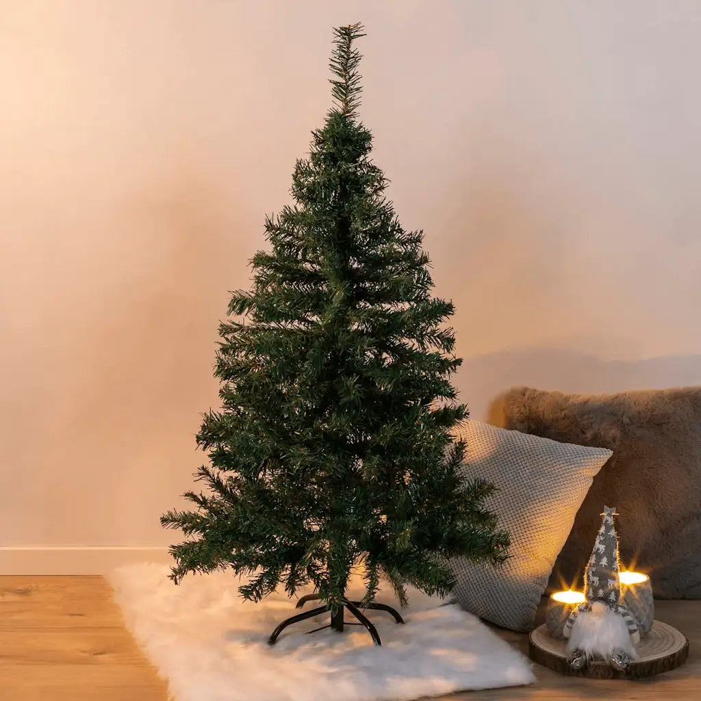 HI Albero di Natale con Supporto in Metallo Verde 120 cm 438380