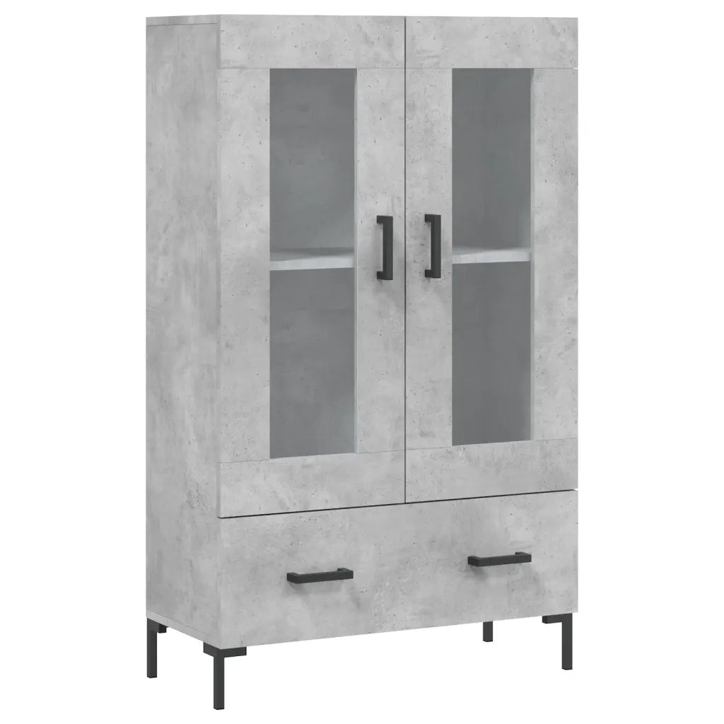 Credenza Grigio Cemento 69,5x31x115 cm in Legno Multistrato 828304