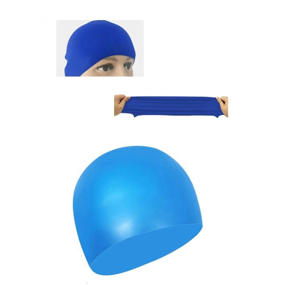 Trade Shop - Cuffia Da Nuoto Accessori Per Piscina Mare Unisex 22.8x18.7cm Vari Colori 605432 -