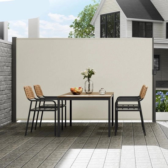 Ombrellone per Giardino - Ombrellone Esterno - Luifel - Luifel per Giardino - 180x300cm - Impermeabile - Schermo per Esterno - Per Giardino di Corte - Beige