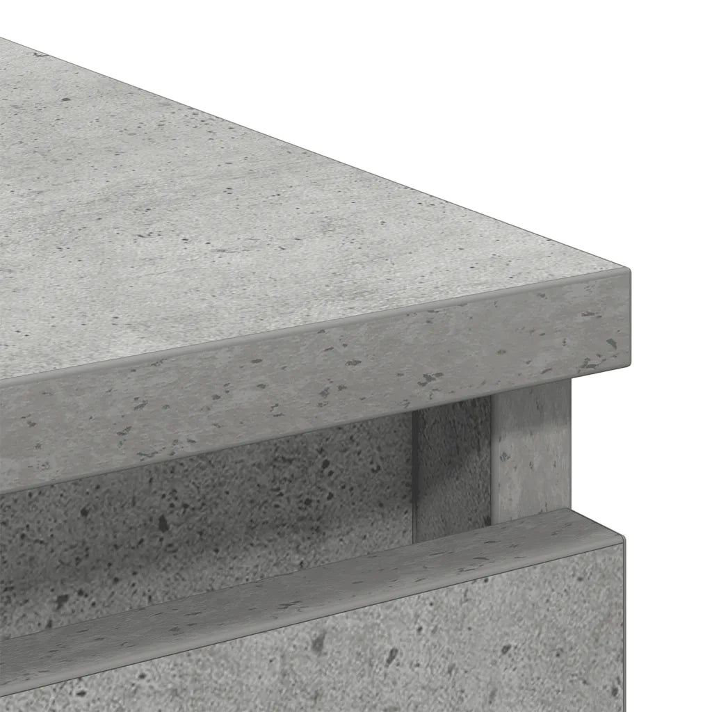 vidaXL Credenza Grigio Cemento 80x35x99 cm in Legno Multistrato
