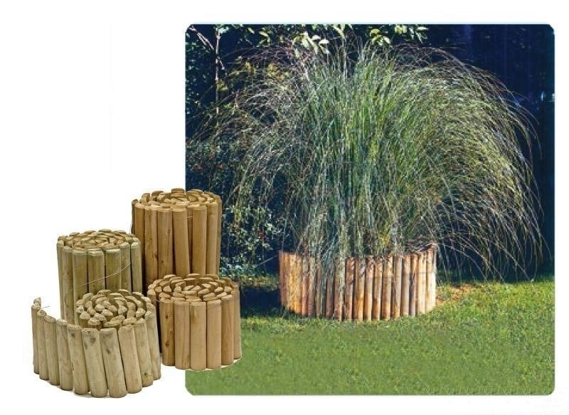 STECCATO ROLLBORDER PER DELIMITARE AIUOLE TONDE CM.5X30X250 IN LEGNO DI PINO IMPREGNATO