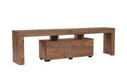 Porta TV in legno "Enclave" - 180 x 31 x 50 cm - Marrone