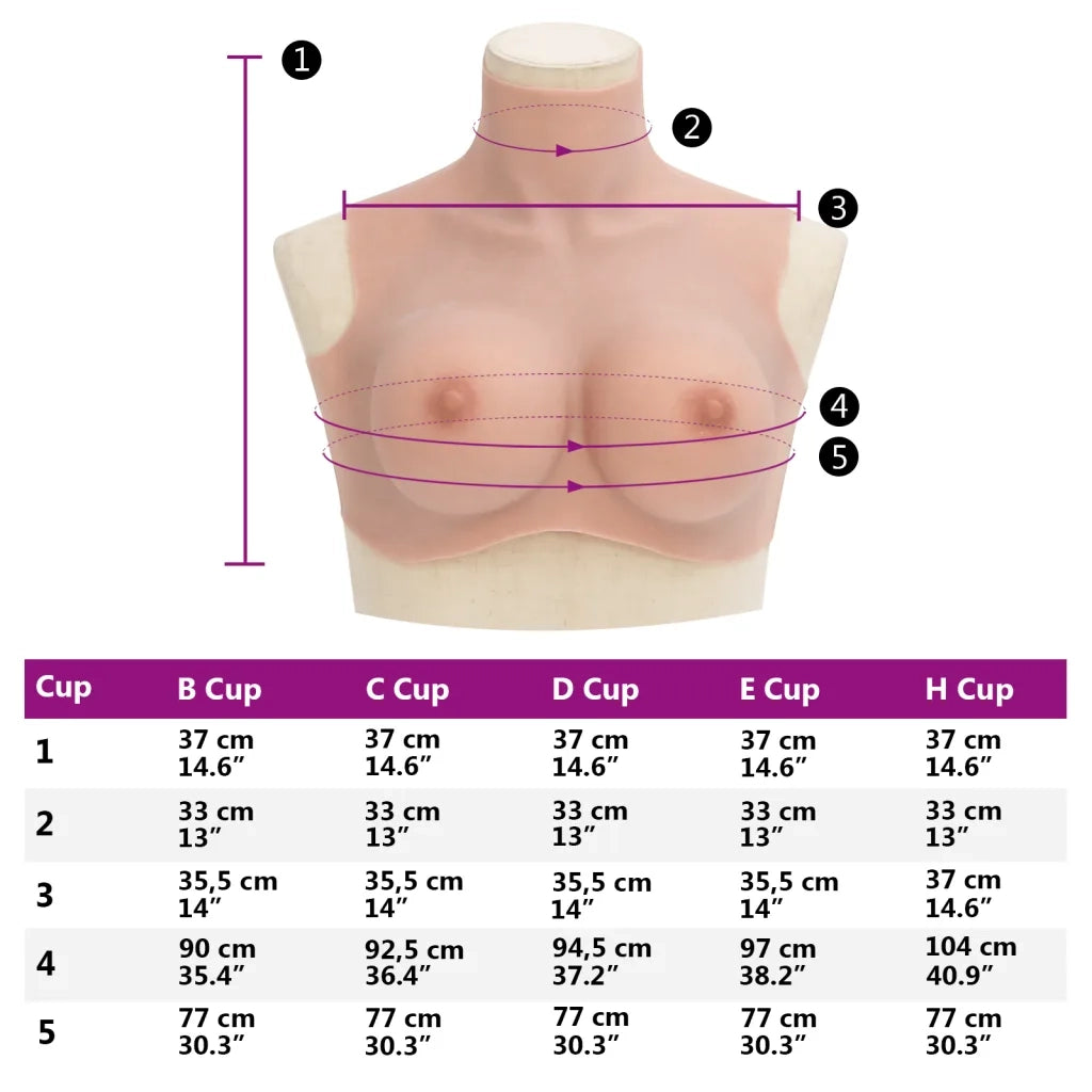 Corpetto in Silicone Naturale Coppa E CFW3880010