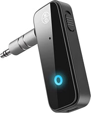 Adattatore Bluetooth per Auto con ricevitore Bluetooth 5.0, ingresso Jack 3,5 mm, doppia riduzione rumore