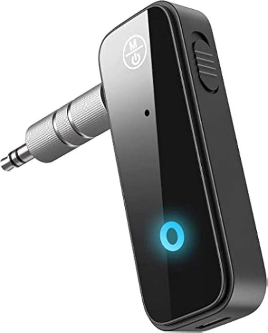 Adattatore Bluetooth per Auto con ricevitore Bluetooth 5.0, ingresso Jack 3,5 mm, doppia riduzione rumore