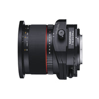 Obiettivo tilt shift 24 mm compatibile con Canon EF, per DSLR, basculante e decentrabile, grandangolo e messa a fuoco manuale
