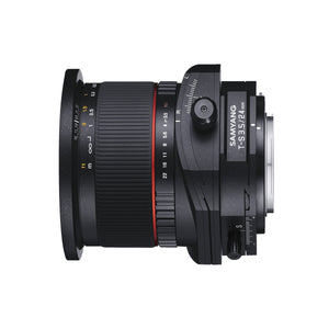 Obiettivo tilt shift 24 mm compatibile con Canon EF, per DSLR, basculante e decentrabile, grandangolo e messa a fuoco manuale