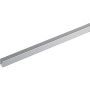 PROFILO CANALINA SINGOLA ARCANSAS - ALLUM ARGENTO S.MM 1,0 MM  8X8 H.CM 200- 5 pezzi