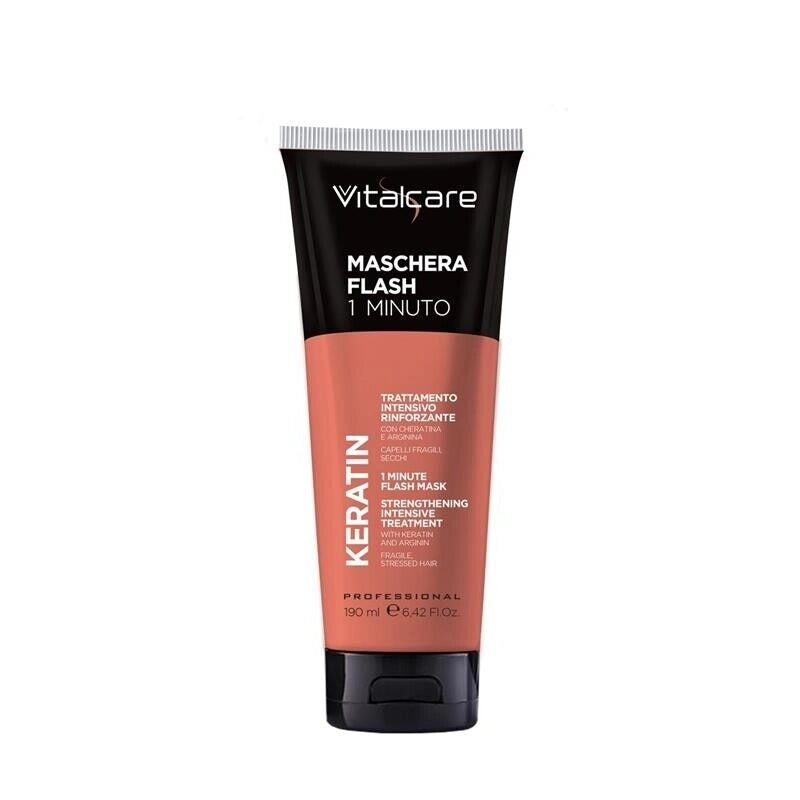 VITALCARE MASCHERA FLASH 1 MINUTO ACTION KERATIN 190ML TRATTAMENTO RINFORZANTE