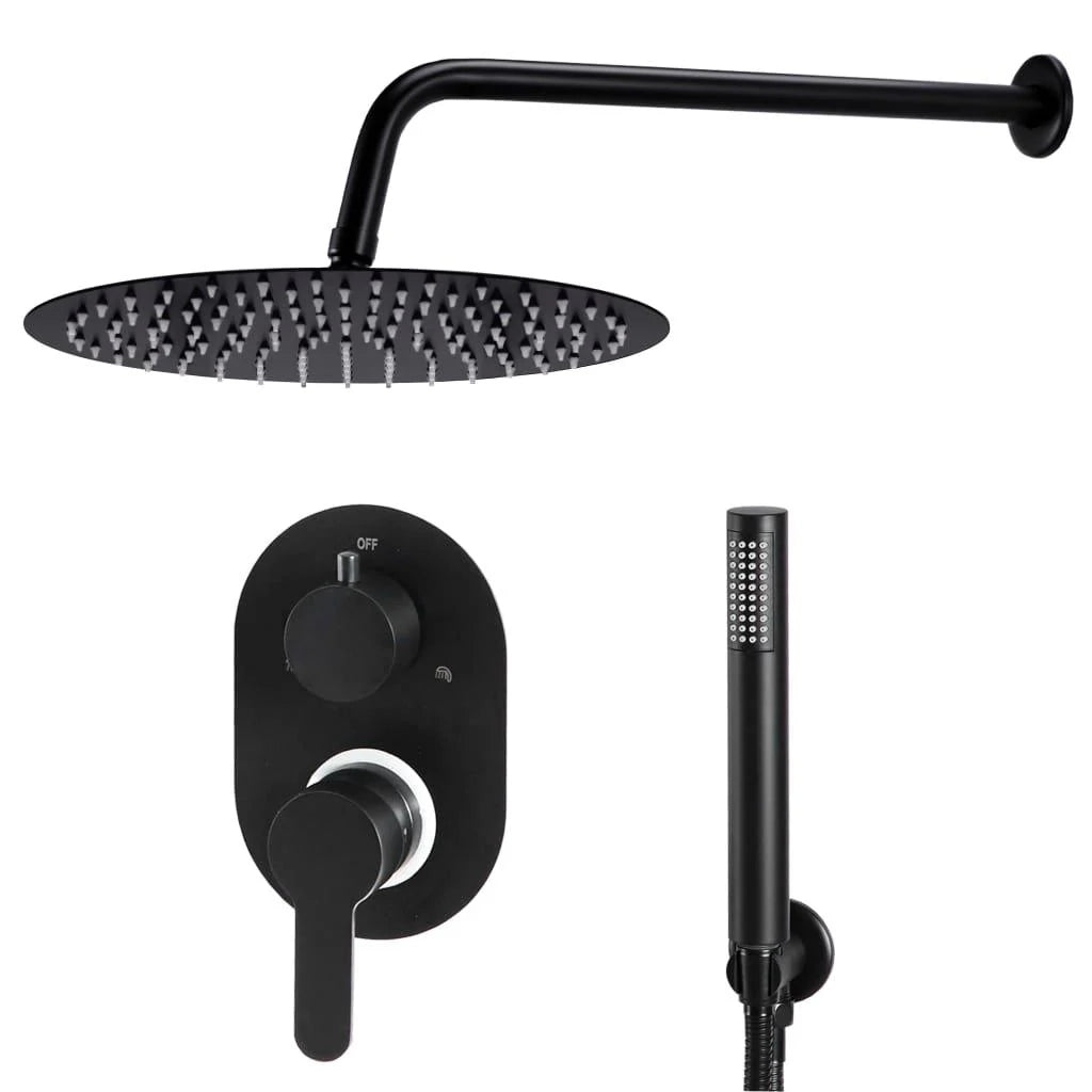 Set completo per sistema doccia con soffione doccia in acciaio inox nero 02_0003109