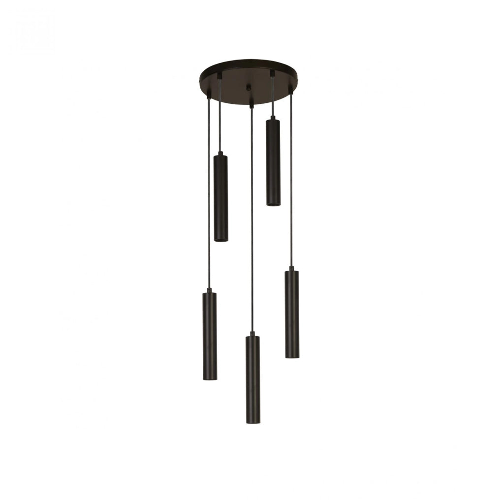 Dulwich 5Lt Multi-Drop Pendant - Metallo nero