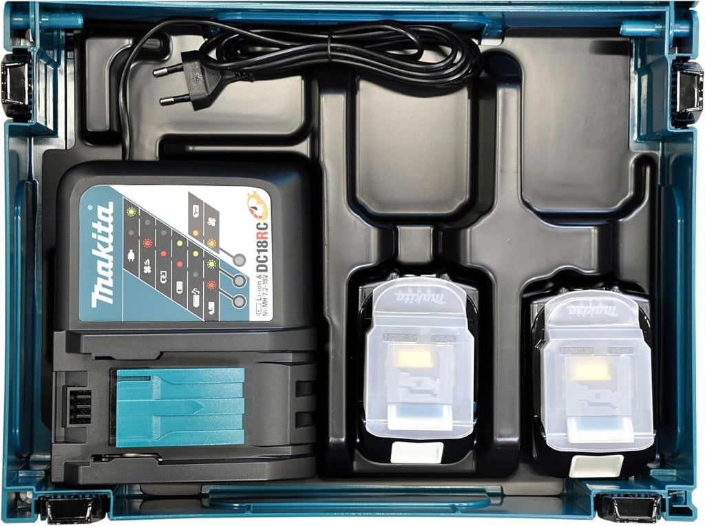197952-5 Power Source Kit con 2Â.Batterie Agli Ioni Litio, 18Â.Volt, 3.0Â.Ah 197952Â.?Â.5, 0 W, 230 V, Tã¼Rkisschwarz