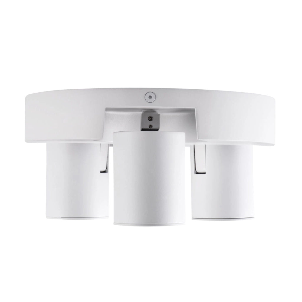 Plafoniera Kanlux Laurin 29126 3 luci GU10 bianca Ø22cm