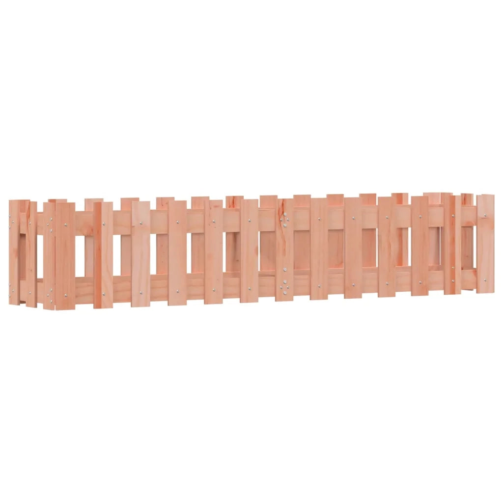 Fioriera Rialzata Giardino-Vaso da Esterno-Supporto per Vaso Recinzione 150x30x30cm Legno Douglas
