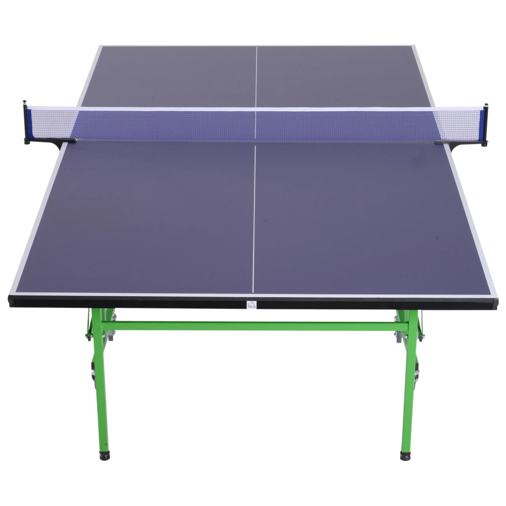 EasyComfort Tavolo da Ping Pong Pieghevole Interno con 8 Ruote 152.5 × 274 × 76cm