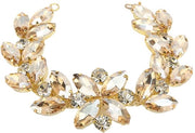 Decorazione a catena 20,5 cm - Decorazione con strass - Applique per matrimonio - Decorazione per abiti - Decorazione per cinture di scarpe - Materiale premium