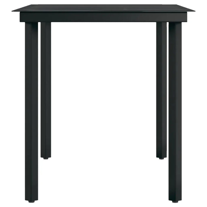 Set da Pranzo per Giardino 7 pz con Cuscini Grigio e Nero cod mxl 43624