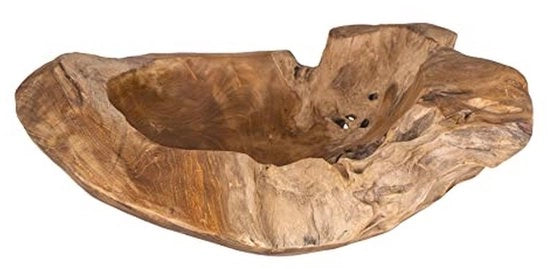 Scaletta in legno di teak, decorativa ciotola per decorazione di tavolo, 50 cm