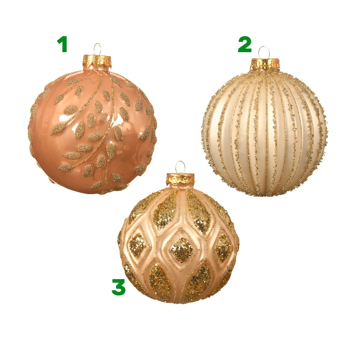 PALLA IN VETRO OPACA GLITTER