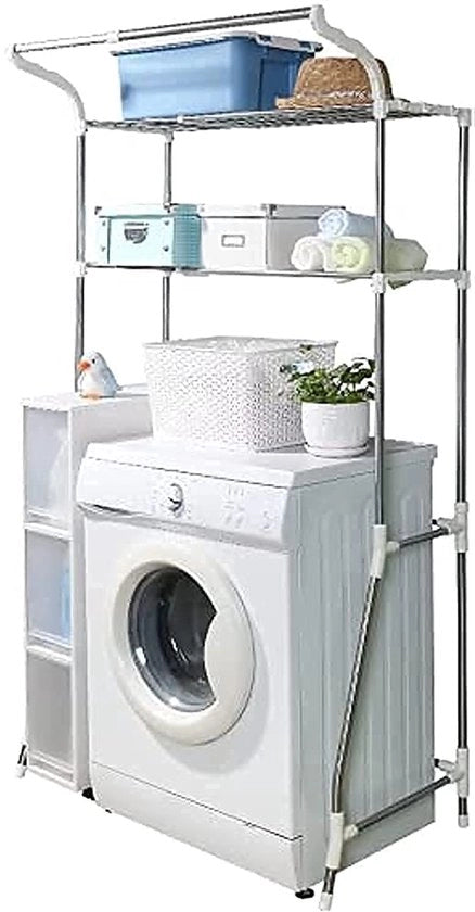 Raccoglitore multifunzionale per bagno - 1 pezzo - acciaio inossidabile - regolabile