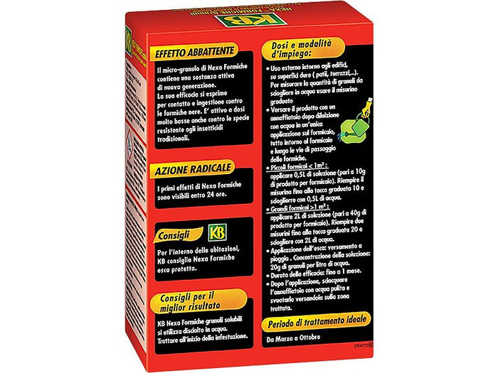 Insetticida Nexa formiche granuli per formicai 250g e 800g KB - 250 g