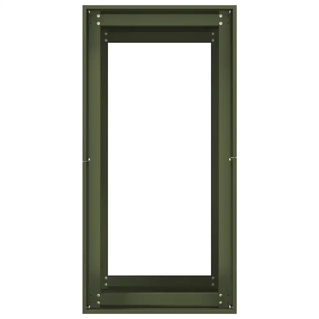Fioriera Verde Oliva 40x80x80 cm in Acciaio 860776