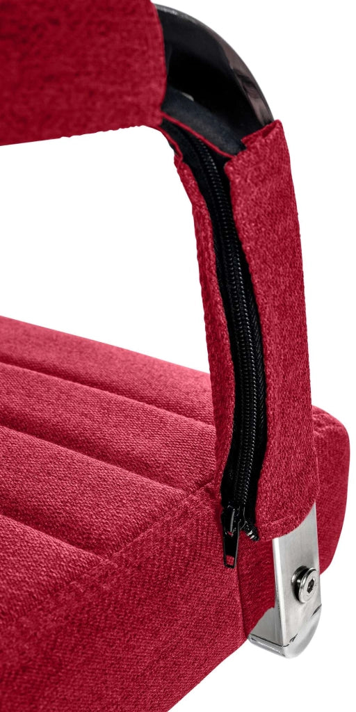 Sedia Da ufficio Amadora rosso,Tessuto