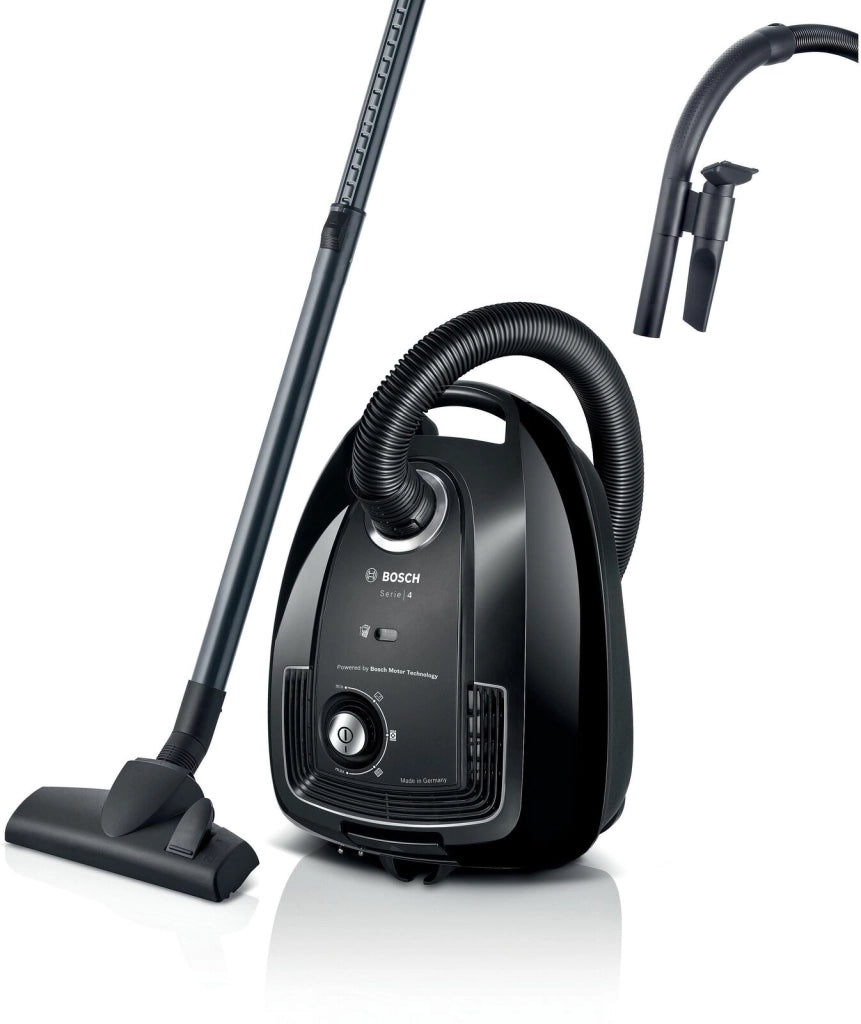Bosch BGB38BA1 Serie 4 Aspirapolvere a Traino con Sacco 4 L 600 W Filtro HEPA 79 dB colore Nero