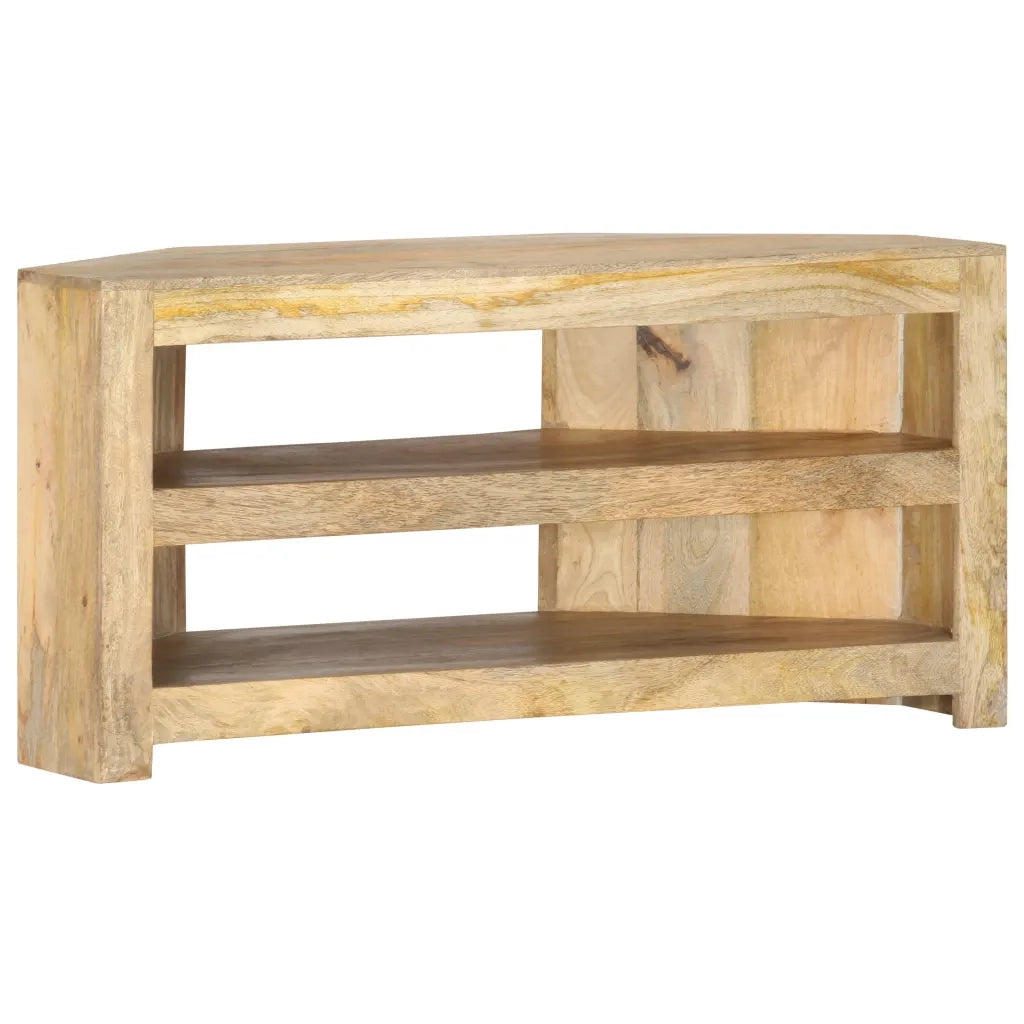 Mobile Porta TV Angolare 90x45x45 cm in Legno Massello di Mango cod mxl 55601