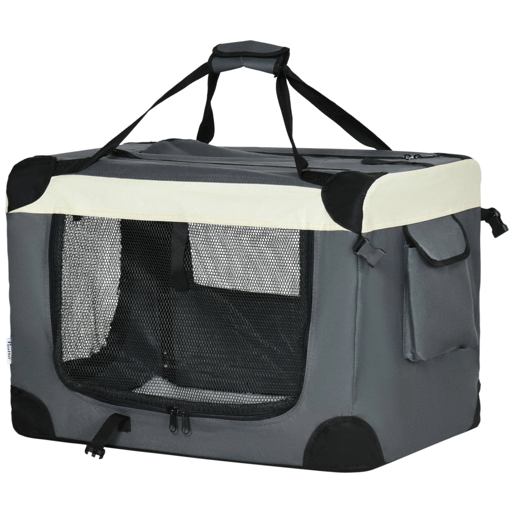 Borsa da trasporto pieghevole ¨C zephmum ¨C Grigio nero, poliestere Oxford, 3 tasche zip