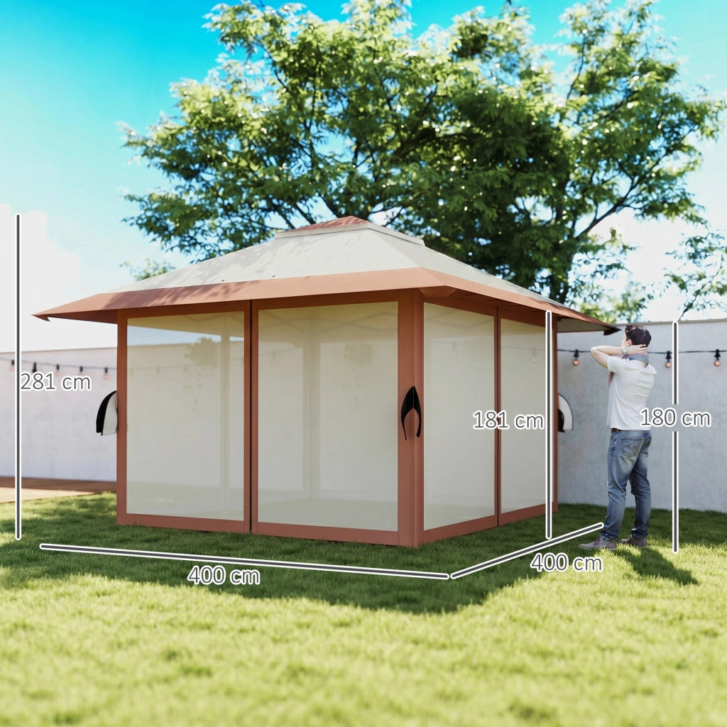 Tendone pieghevole ¨C zephmum ¨C beige 4x4m