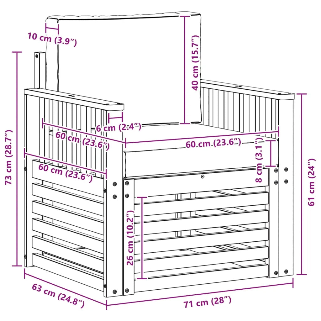 2 Pezzo Set di divani da esterno-Sofa da giardino Poliestere Bianco e Antracite 415134