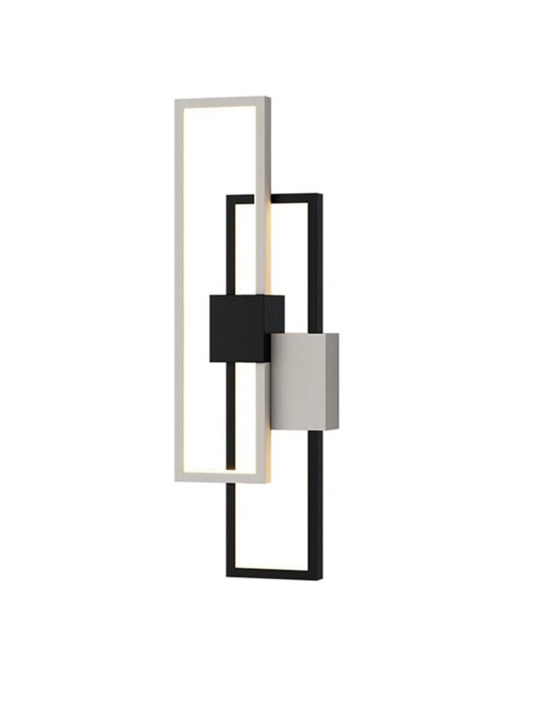 Applique Lampada da parete per interni luce muro a LED 23W moderna dimmerabile con telecomando cambia 3 tonalita luce bianca