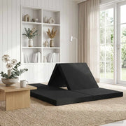 Divano Letto Pieghevole 140 x 67 x 45 cm Nero