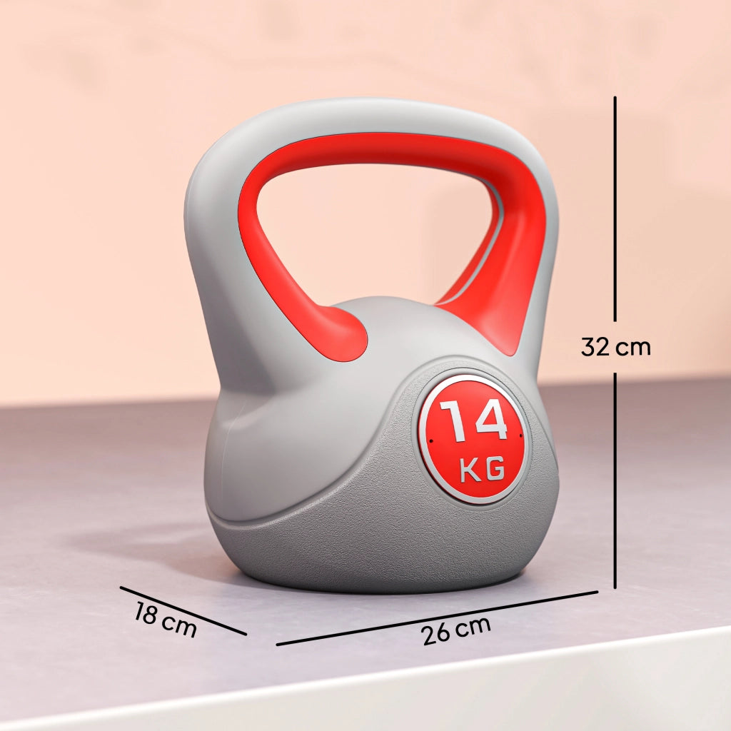 Kettlebell 14 kg ¨C zephmum ¨C rosso, 26x18x32 cm
