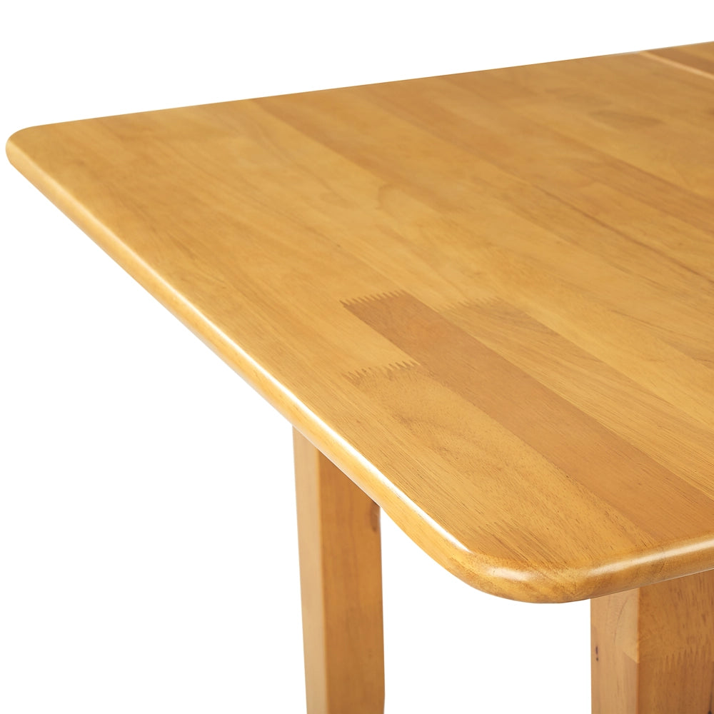 Tavolo da pranzo allungabile in legno chiaro 90/120 x 60 cm con cassetto