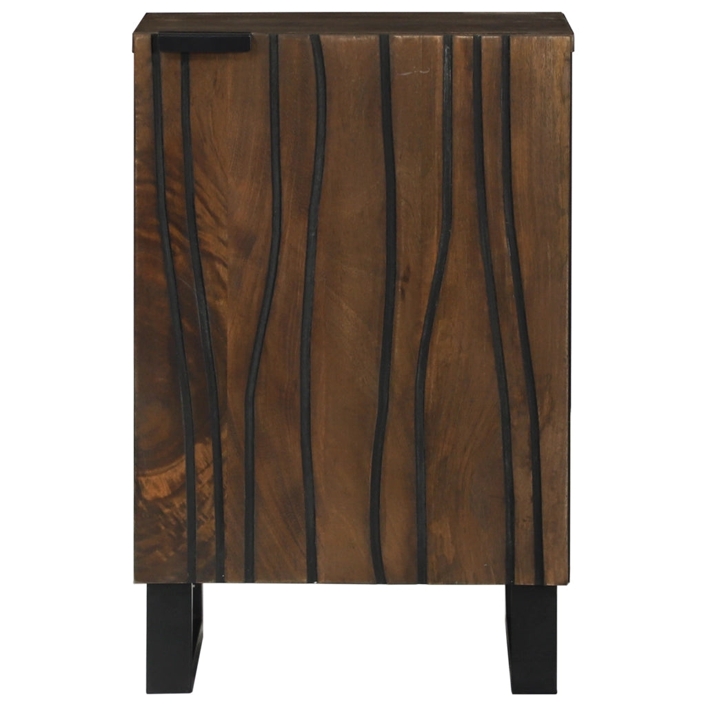 Armadio da bagno 38x33.5x58 cm in legno massello di mango