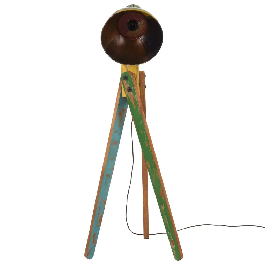 vidaXL Lampada da Terra 25 W Multicolore 45x45x120 cm E27