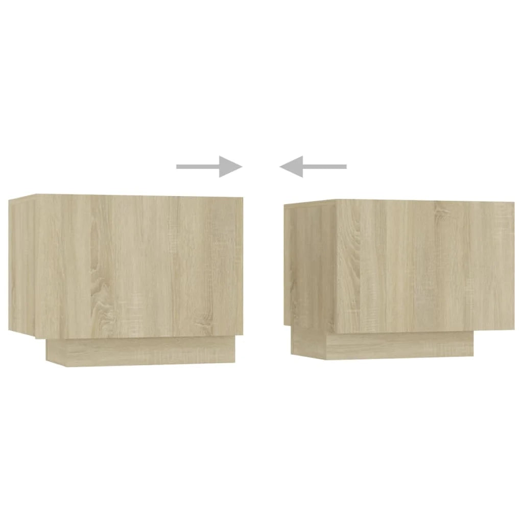 Mobile TV multimediale mensola TV credenza mobile TV per sala da pranzo soggiorno camera da letto con luci LED rovere Sonoma 260 x 35 x 40 cm marrone 02_0026774