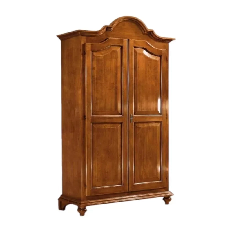 Armadio arte povera 2 porte in legno tinta noce 112x46x204 (475) - Mobili 2G
