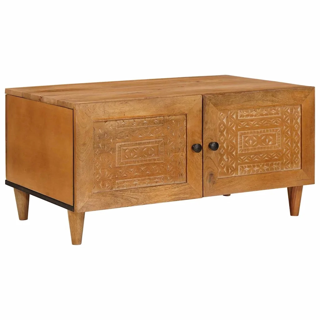 vidaXL Tavolino da salotto con porta Marrone chiaro 80 x 50 x 40 cm